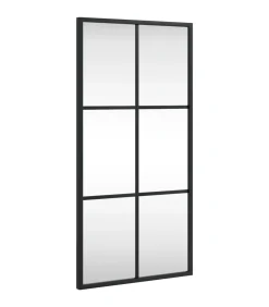 Online Wandspiegel rechthoekig 30x60 cm ijzer zwart Spiegels