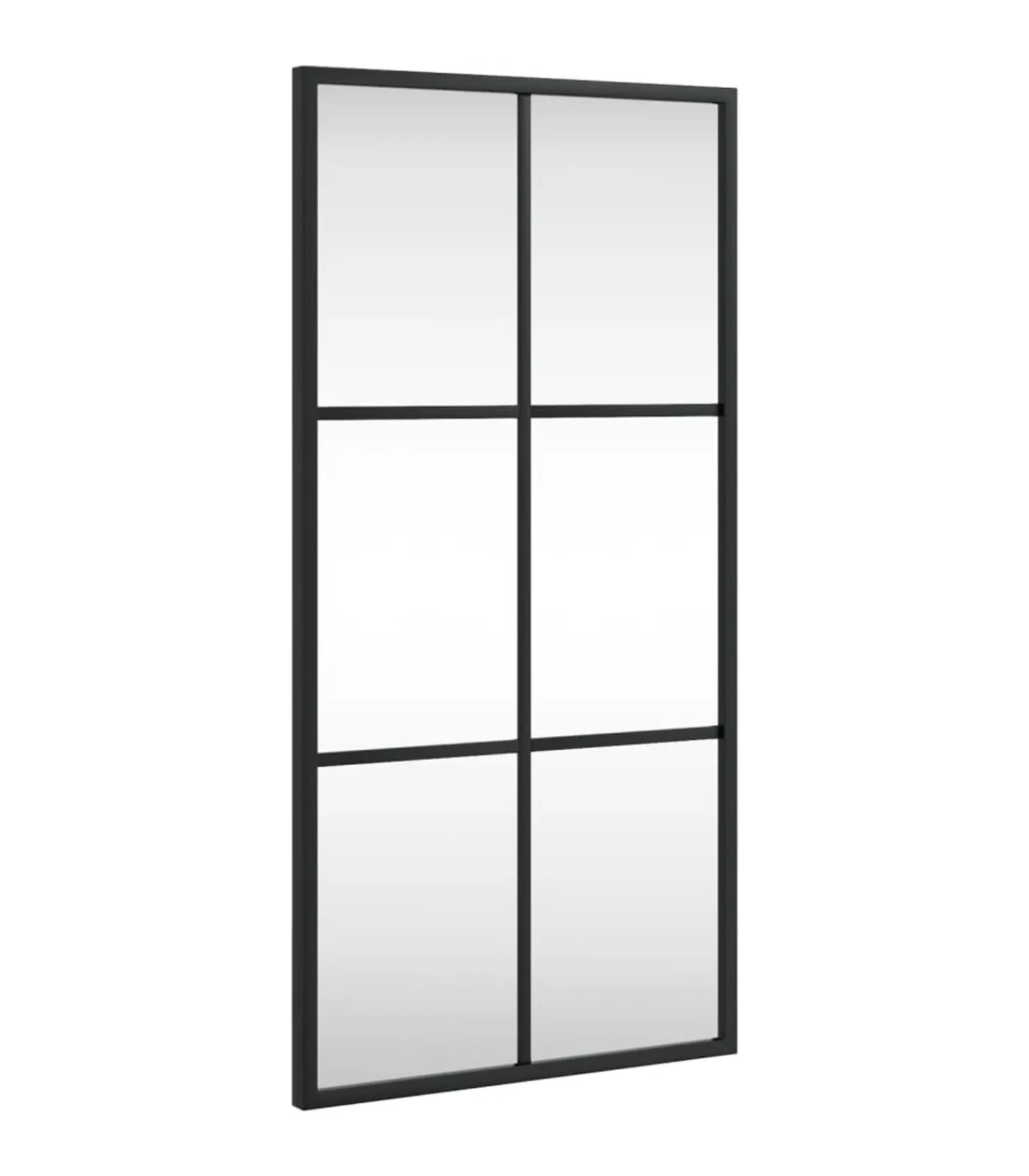 Online Wandspiegel rechthoekig 30x60 cm ijzer zwart Spiegels