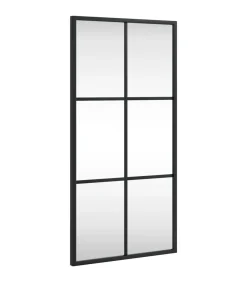 Online Wandspiegel rechthoekig 30x60 cm ijzer zwart Spiegels