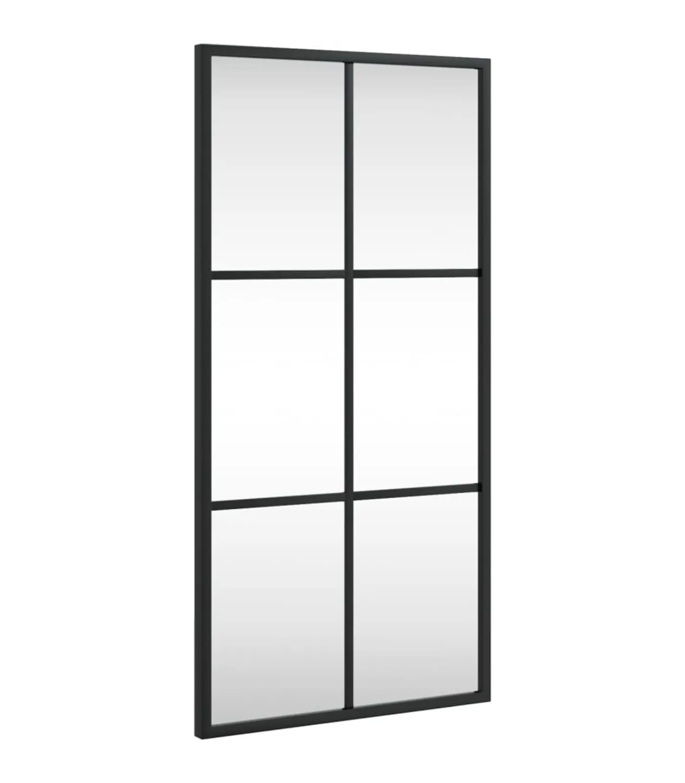 Online Wandspiegel rechthoekig 30x60 cm ijzer zwart Spiegels