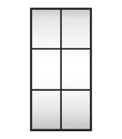 Online Wandspiegel rechthoekig 30x60 cm ijzer zwart Spiegels