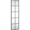 Sale Wandspiegel rechthoekig 30x100 cm ijzer zwart Spiegels