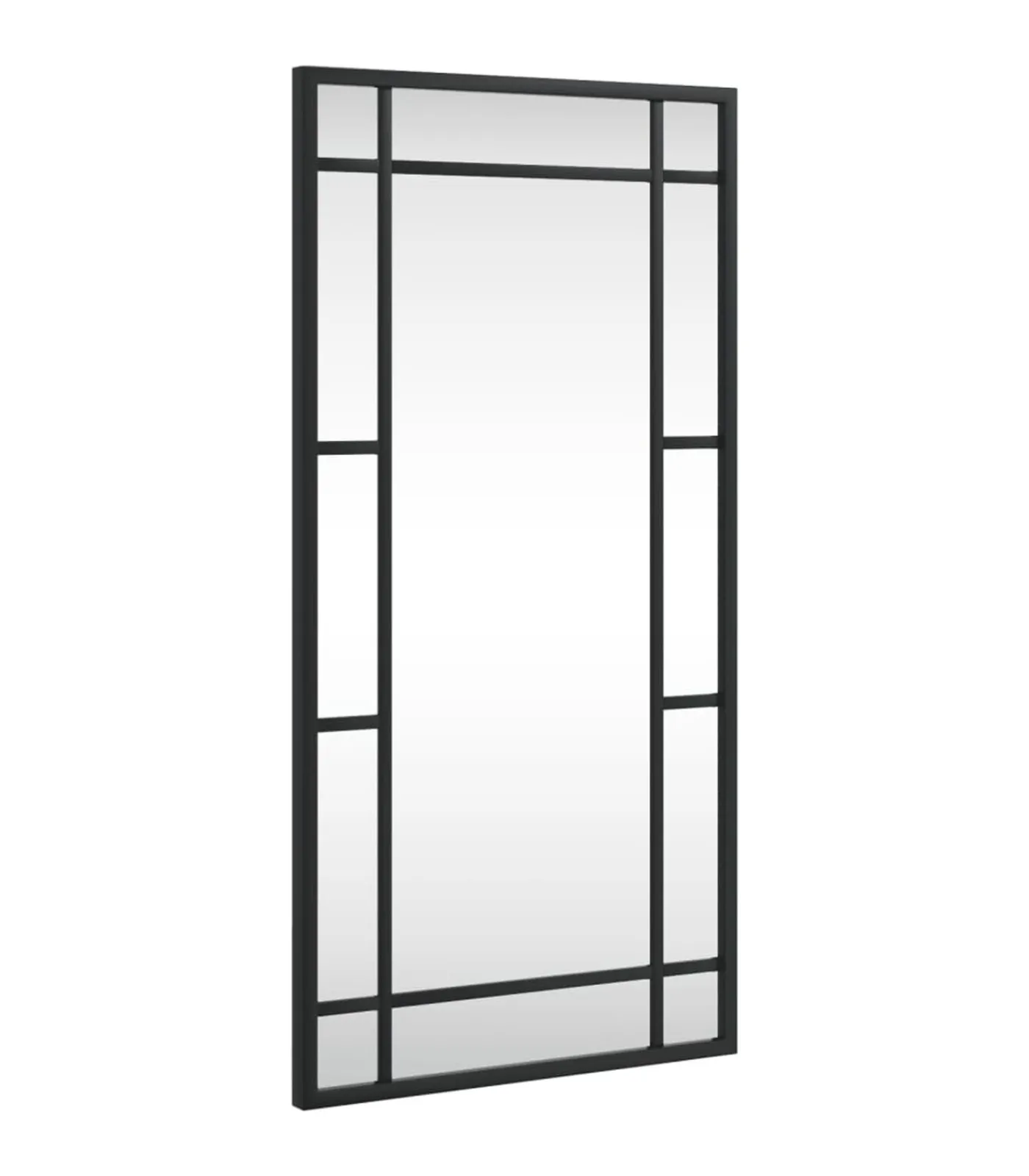 Sale Wandspiegel rechthoekig 30x60 cm ijzer zwart Spiegels