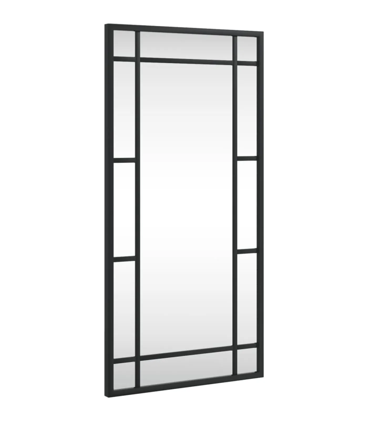 Sale Wandspiegel rechthoekig 30x60 cm ijzer zwart Spiegels