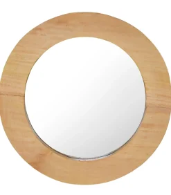Sale Wandspiegel rond 40 cm teakhout Spiegels
