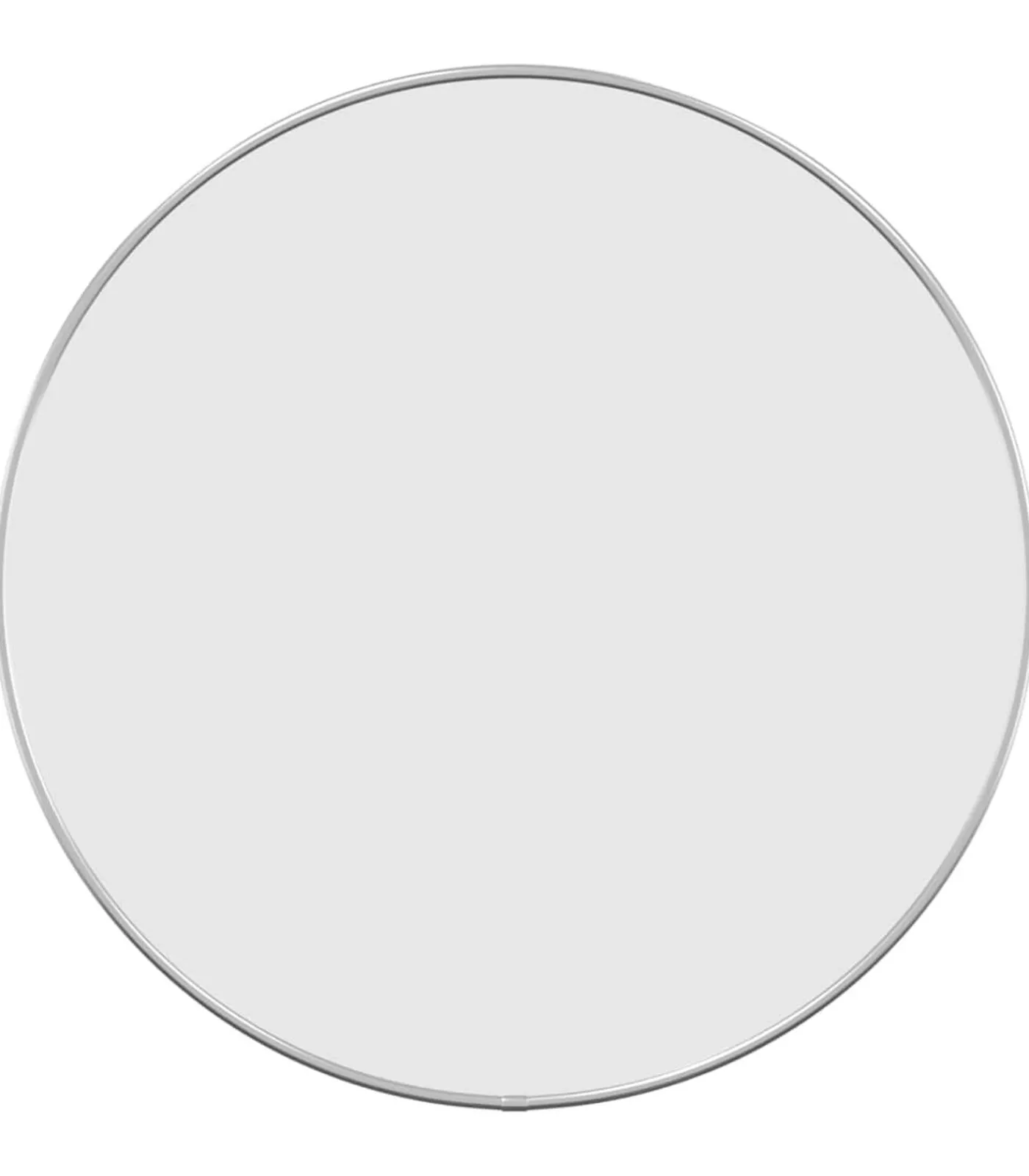 Hot Wandspiegel rond Ø50 cm zilverkleurig Spiegels