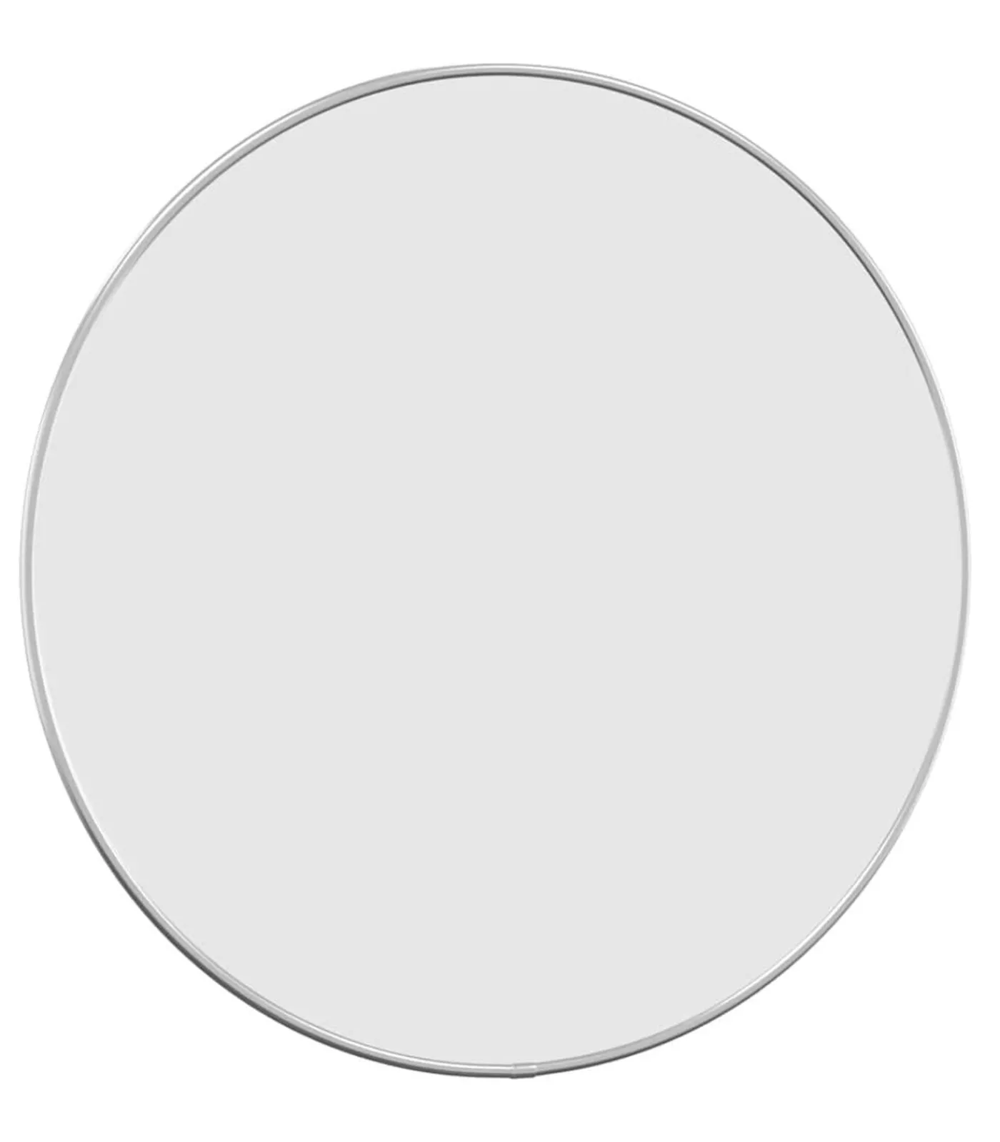 Hot Wandspiegel rond Ø50 cm zilverkleurig Spiegels