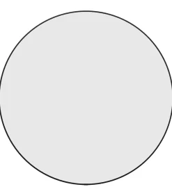 Online Wandspiegel rond Ø60 cm zwart Spiegels