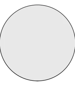Online Wandspiegel rond Ø60 cm zwart Spiegels