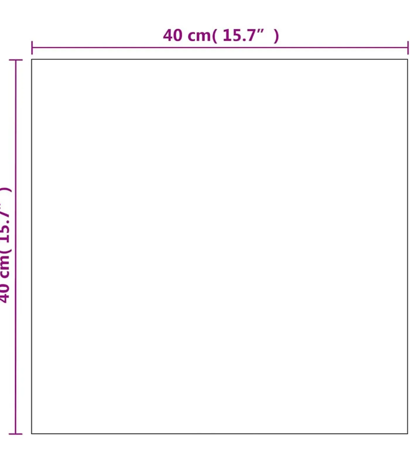 New Wandspiegel vierkant 40x40 cm glas Spiegels
