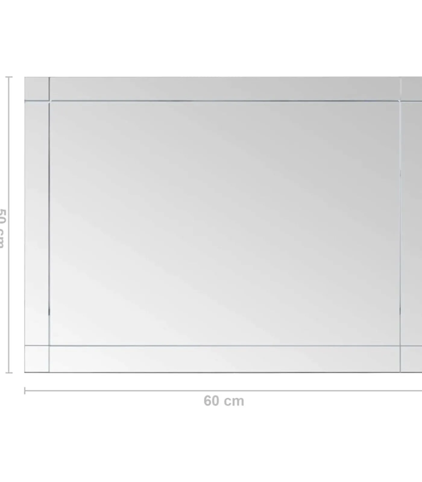 Sale Wandspiegel 60x50 cm glas Spiegels
