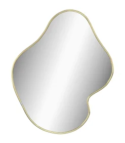 Discount Wandspiegel 60x50 cm goudkleurig Spiegels