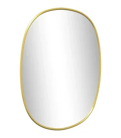 Hot Wandspiegel 30x25 cm goudkleurig Spiegels