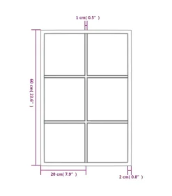 New Wandspiegel 60x40 cm metaal zwart Spiegels