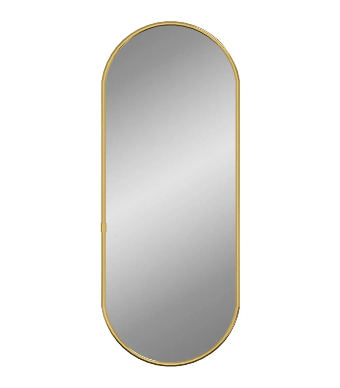 Clearance Wandspiegel 60x25 cm ovaal goudkleurig Spiegels
