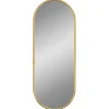 Outlet Wandspiegel 40x15 cm ovaal goudkleurig Spiegels