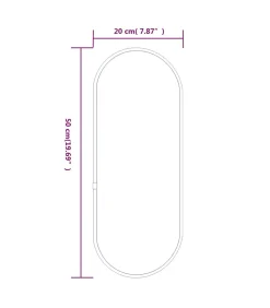 Online Wandspiegel 50x20 cm ovaal goudkleurig Spiegels