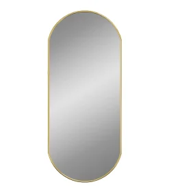 Clearance Wandspiegel 70x30 cm ovaal goudkleurig Spiegels