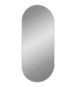 Online Wandspiegel 100x45 cm ovaal zilverkleurig Spiegels