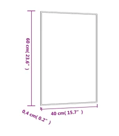 Outlet Wandspiegel 40x60 cm rechthoekig glas Spiegels