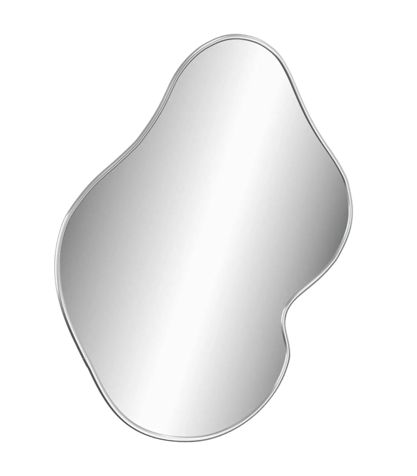 Hot Wandspiegel 60x50 cm zilverkleurig Spiegels