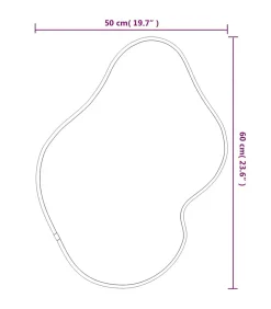 Hot Wandspiegel 60x50 cm zilverkleurig Spiegels
