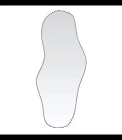 Hot Wandspiegel 80x35 cm zilverkleurig Spiegels