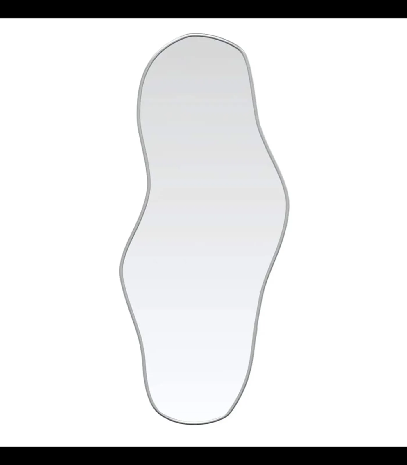 Hot Wandspiegel 80x35 cm zilverkleurig Spiegels