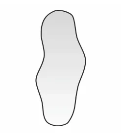 Discount Wandspiegel 80x35 cm zwart Spiegels