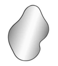 Outlet Wandspiegel 50x40 cm zwart Spiegels