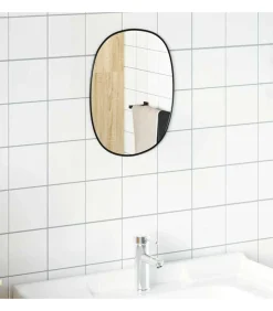 New Wandspiegel 40x30 cm zwart Spiegels