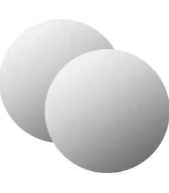 New Wandspiegels 2 st rond 60 cm glas Spiegels