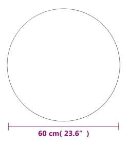 New Wandspiegels 2 st rond 60 cm glas Spiegels