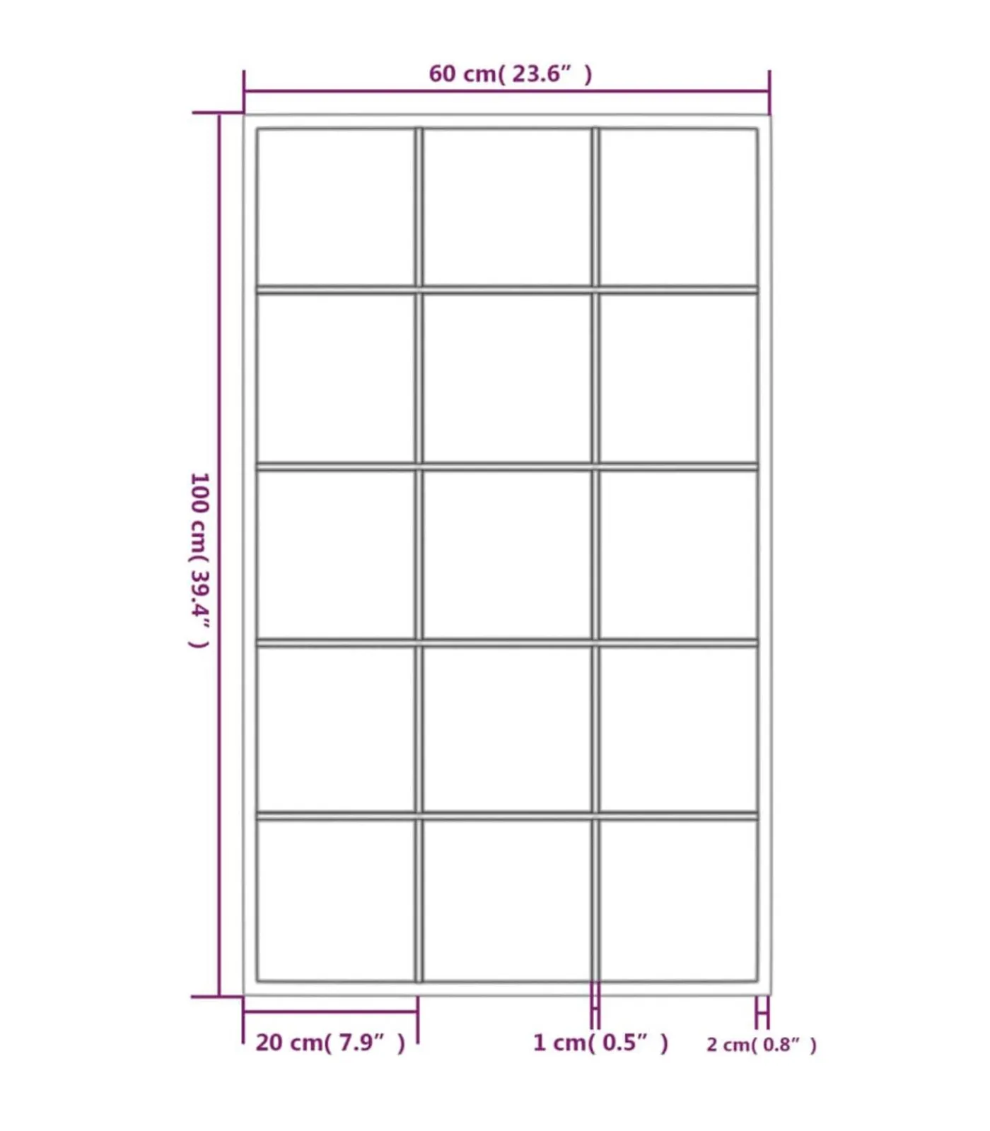 Online Wandspiegels 2 st 100x60 cm metaal zwart Spiegels
