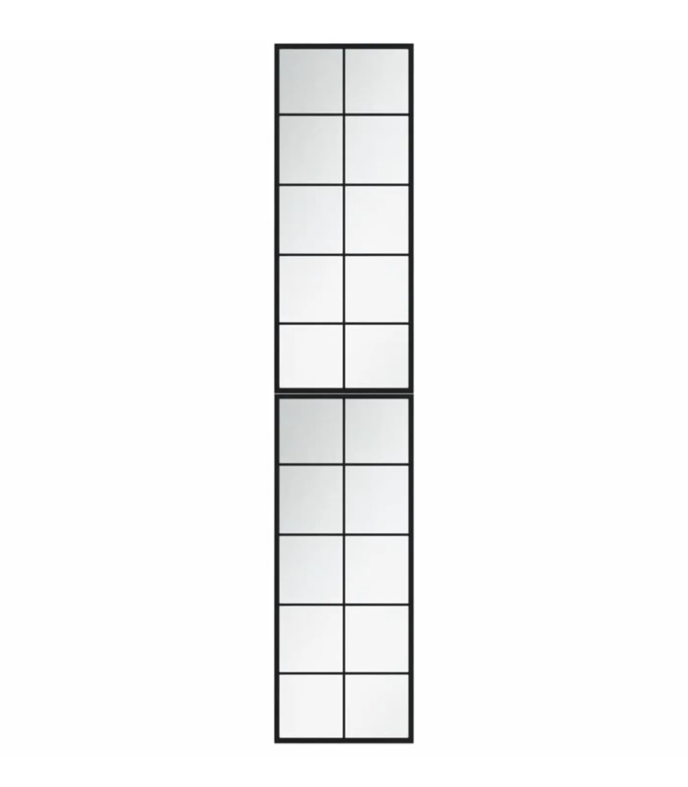 Hot Wandspiegels 2 st 100x40 cm metaal zwart Spiegels