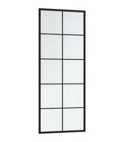 Hot Wandspiegels 2 st 100x40 cm metaal zwart Spiegels