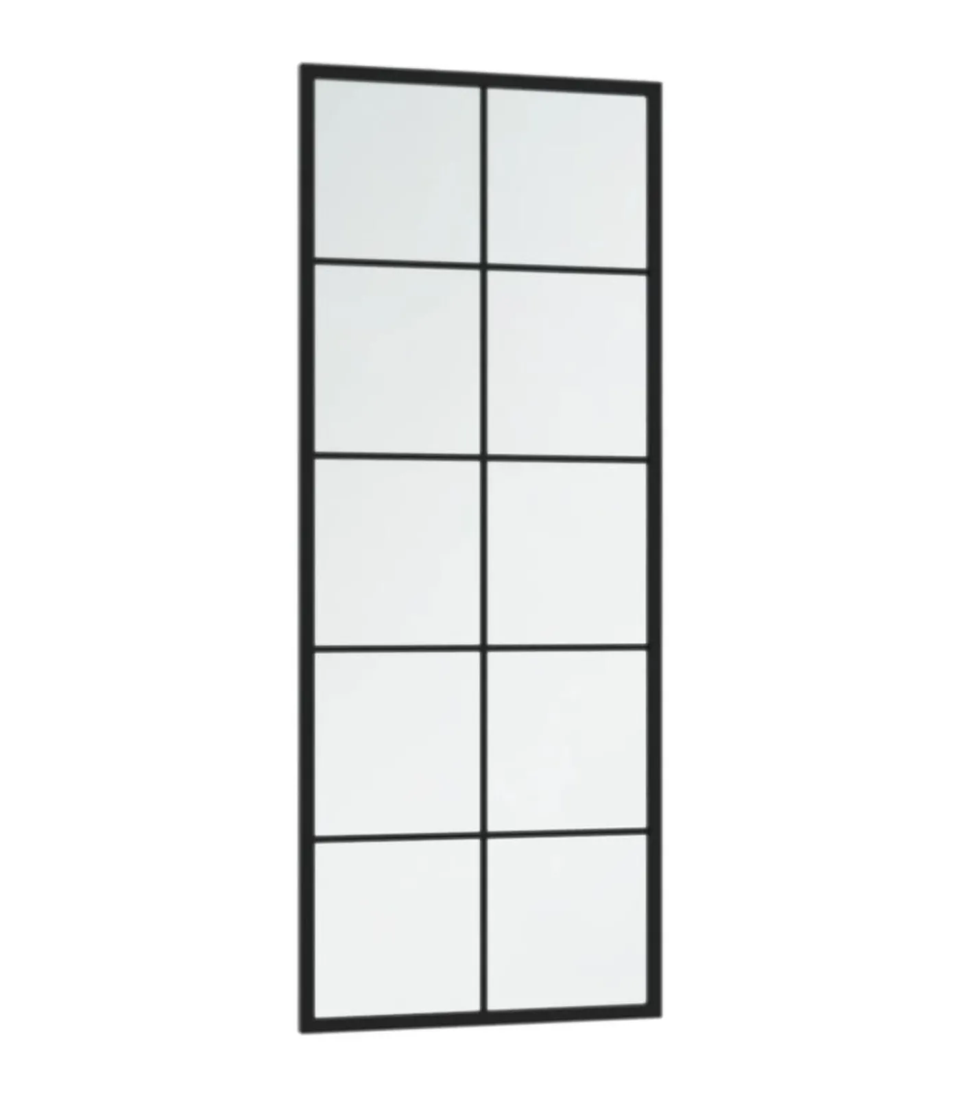 Hot Wandspiegels 2 st 100x40 cm metaal zwart Spiegels