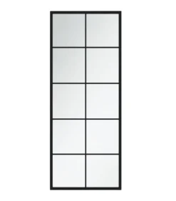 Hot Wandspiegels 2 st 100x40 cm metaal zwart Spiegels