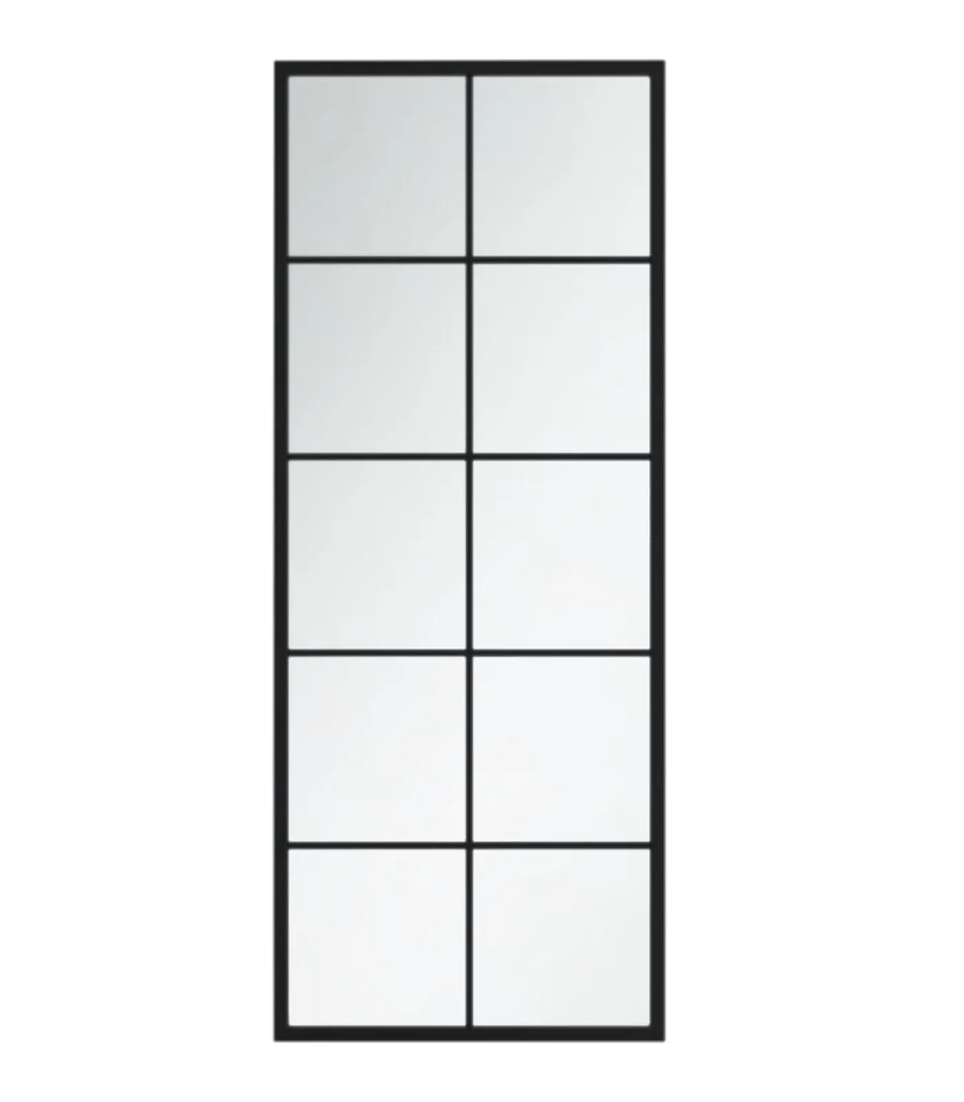 Hot Wandspiegels 2 st 100x40 cm metaal zwart Spiegels