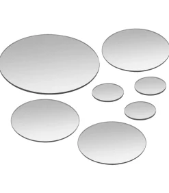 Clearance Wandspiegelset rond glas 7-delig Spiegels