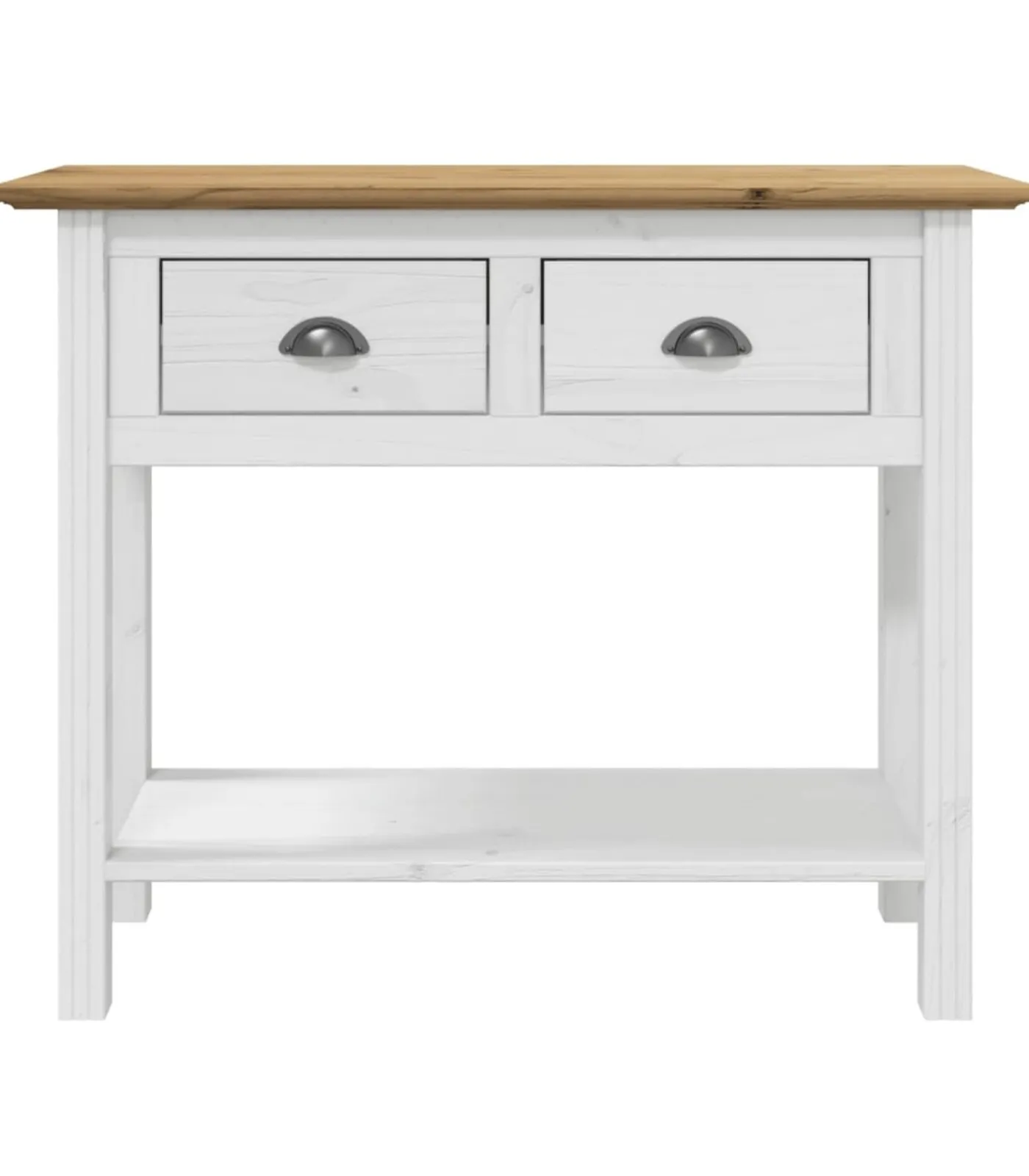 New Wandtafel BODO 91x35x74 cm massief grenenhout bruin Tafels