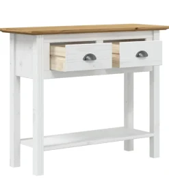 New Wandtafel BODO 91x35x74 cm massief grenenhout bruin Tafels