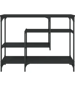Online Wandtafel met schappen 100x35x75 cm zwart Tafels