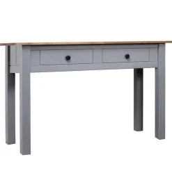 Sale Wandtafel Panama Range 110x40x72 cm massief grenenhout grijs Tafels