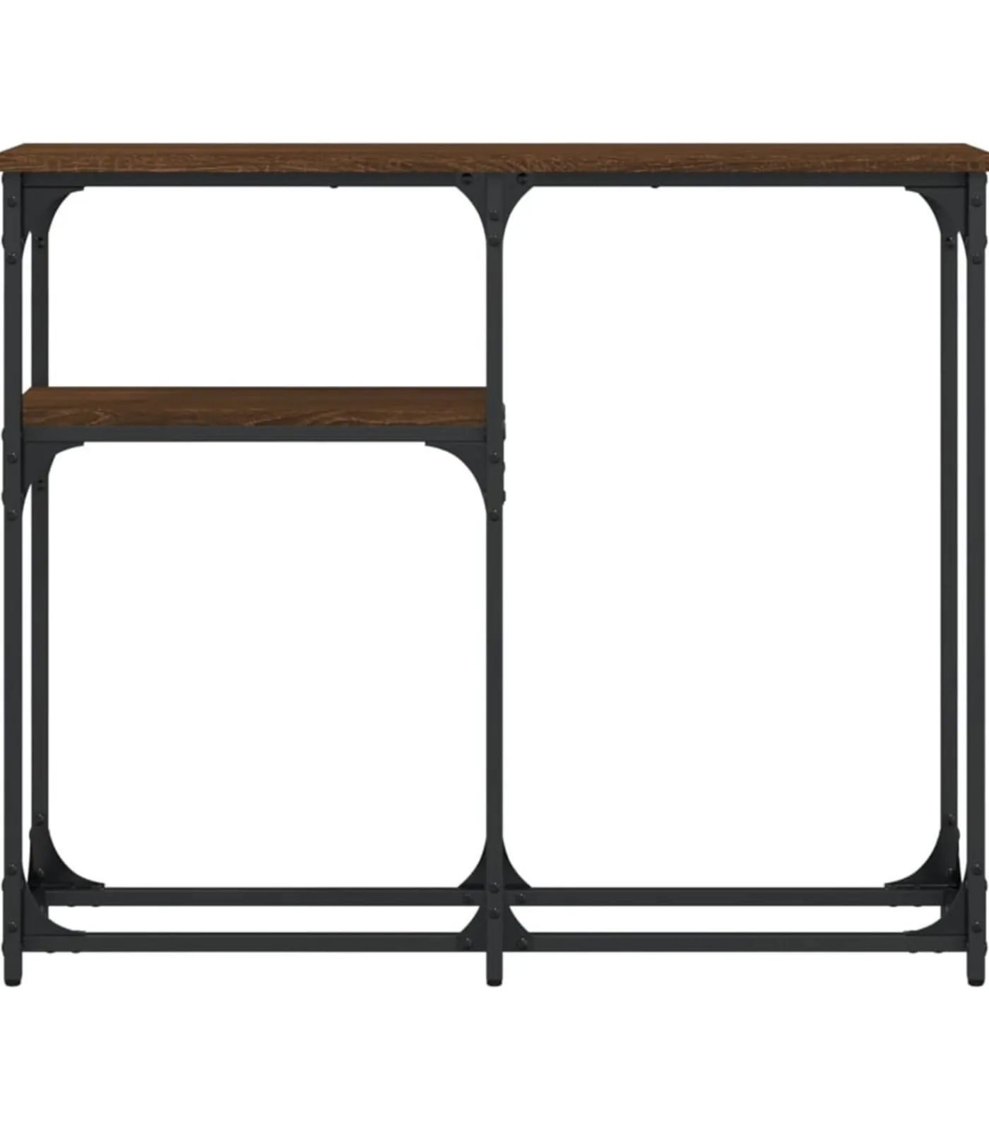 Hot Wandtafel 90x22,5x75 cm bewerkt hout bruin eikenkleur Tafels