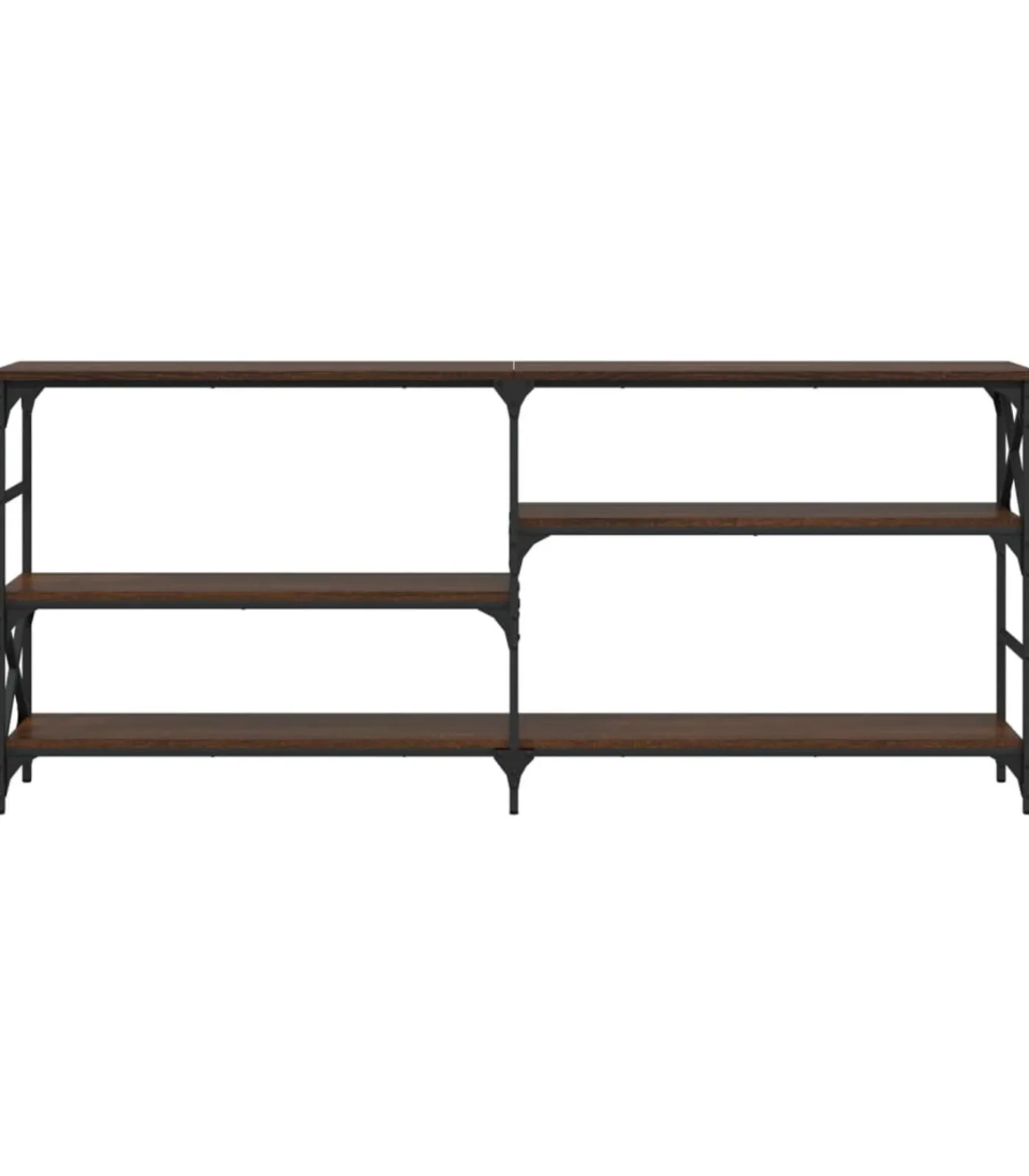 Sale Wandtafel 180x29x76,5 cm bewerkt hout bruin eikenkleur Tafels