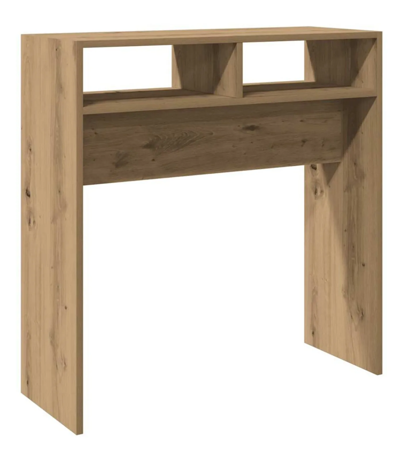 New Wandtafel 78x30x80 cm bewerkt hout artisanaal eikenkleur Tafels