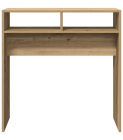 New Wandtafel 78x30x80 cm bewerkt hout artisanaal eikenkleur Tafels