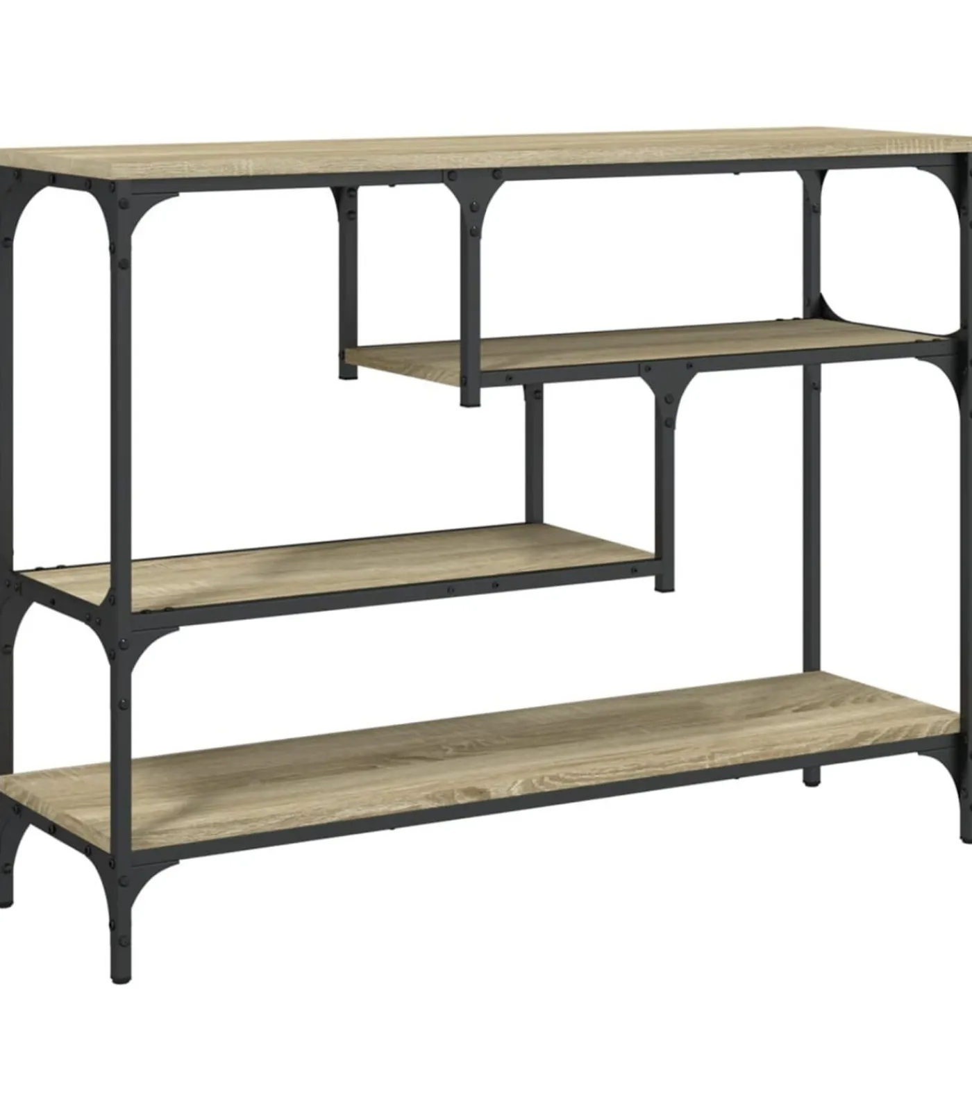 New Wandtafel 100x30x75 cm bewerkt hout sonoma eikenkleurig Tafels