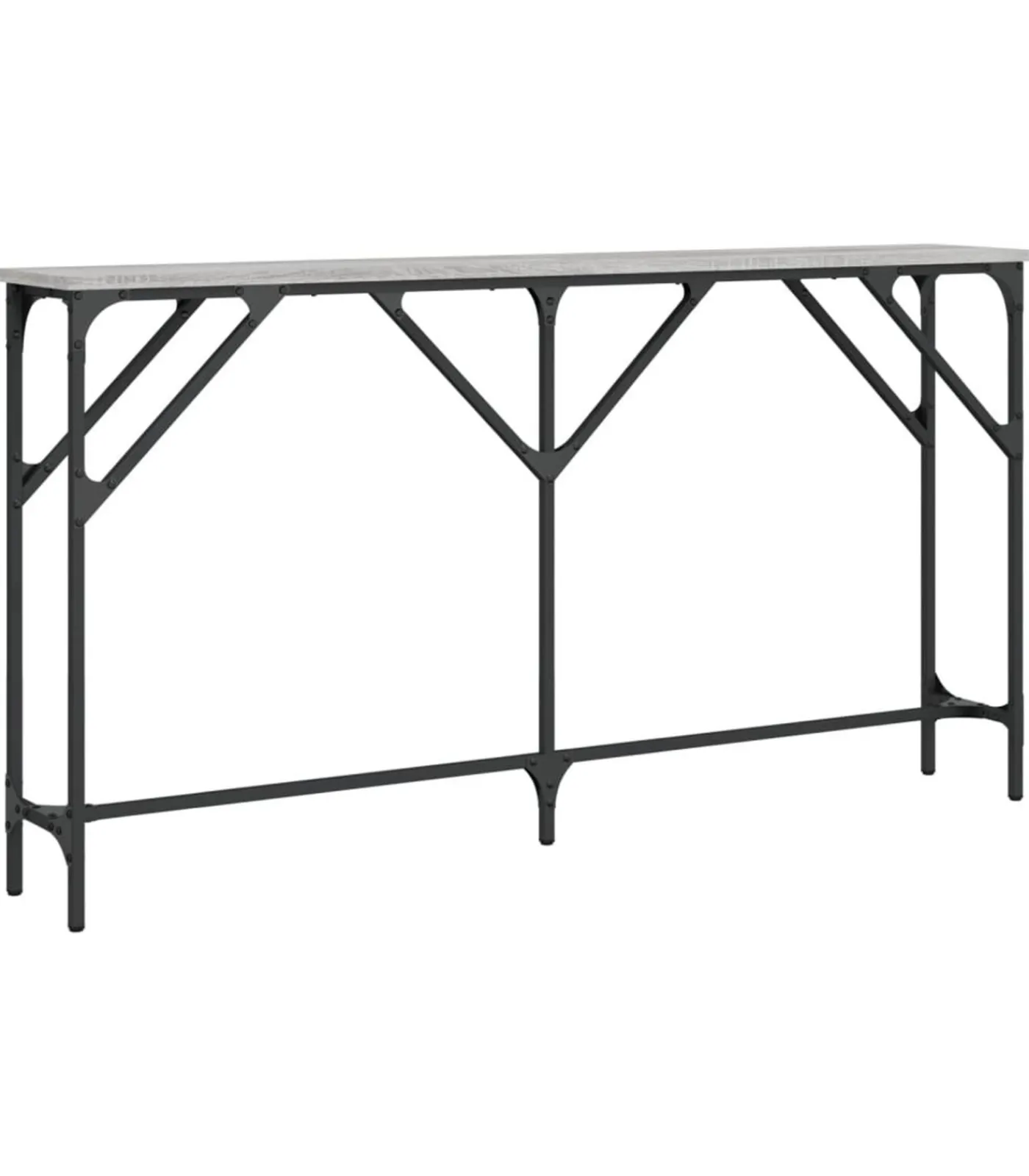 Wandtafel 140x23x75 cm bewerkt hout grijs sonoma Tafels